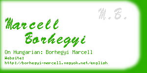 marcell borhegyi business card